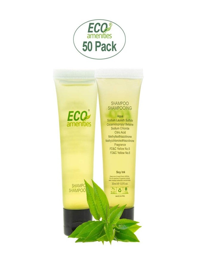 ECO amenities Travel Kit - Mini Shampoo & Conditioner Set - Eco Paraben-Free Soap Bars & Travel Essentials - Individually Wrapped Hotel Amenities Kit - 1 Fl Oz each, Pack of 150, Green Tea - Image 2